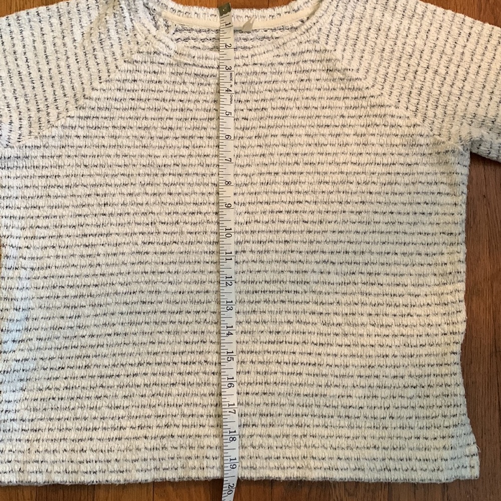 Lou & Grey for Loft cream/black cotton knit sweater. Size XS. Too small - Picture 8 of 8